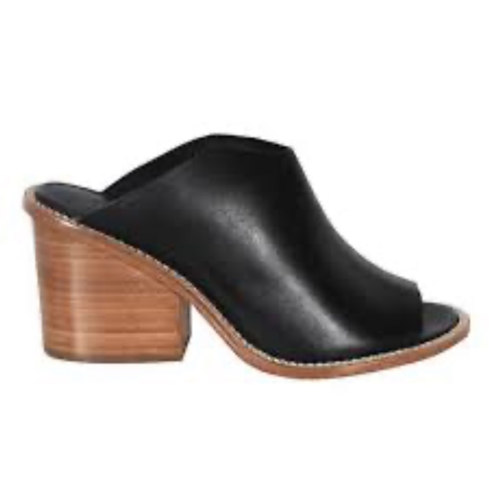 Tibi Blane Leather Mule Sandals EU 40